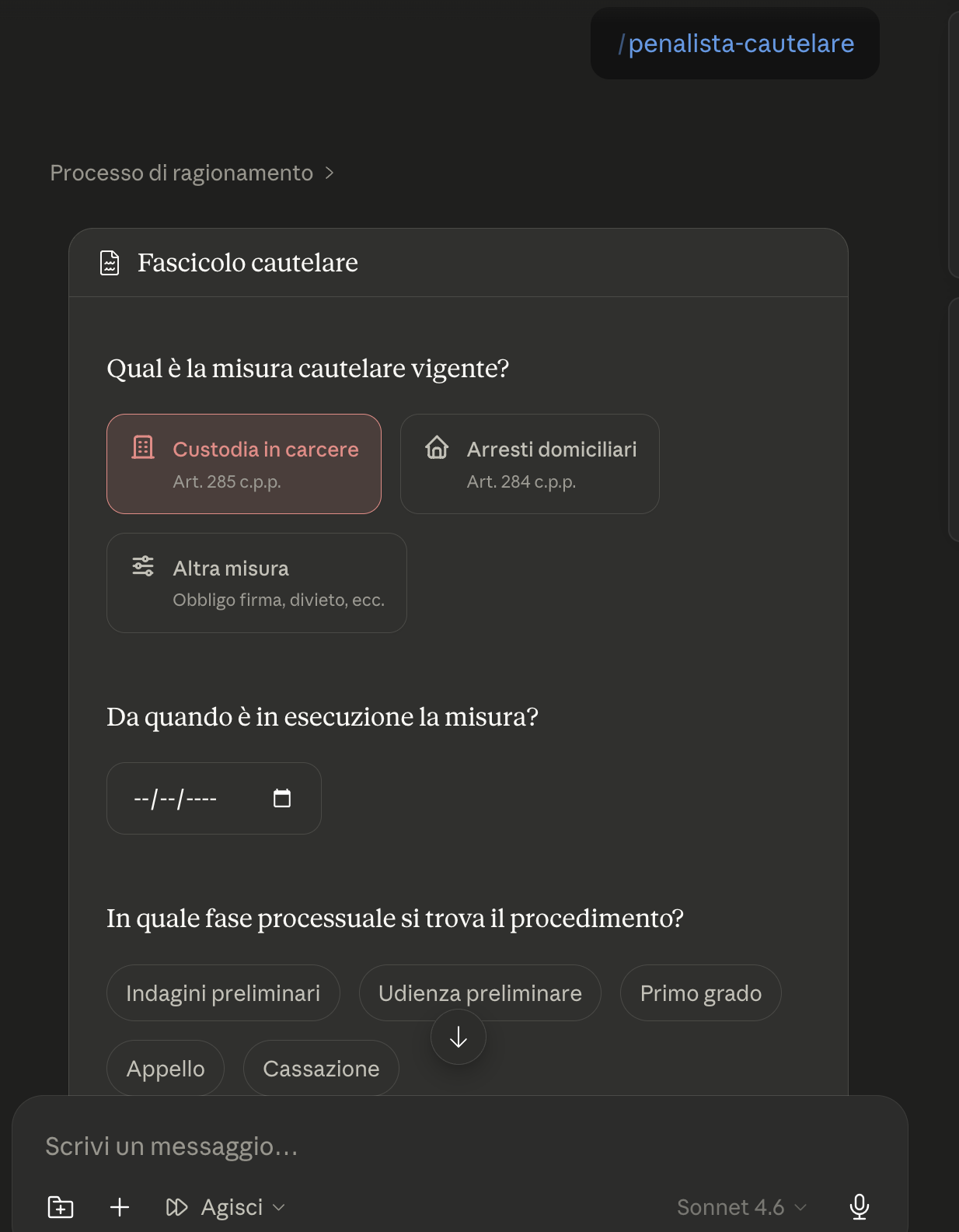 Il kit al lavoro su un fascicolo cautelare